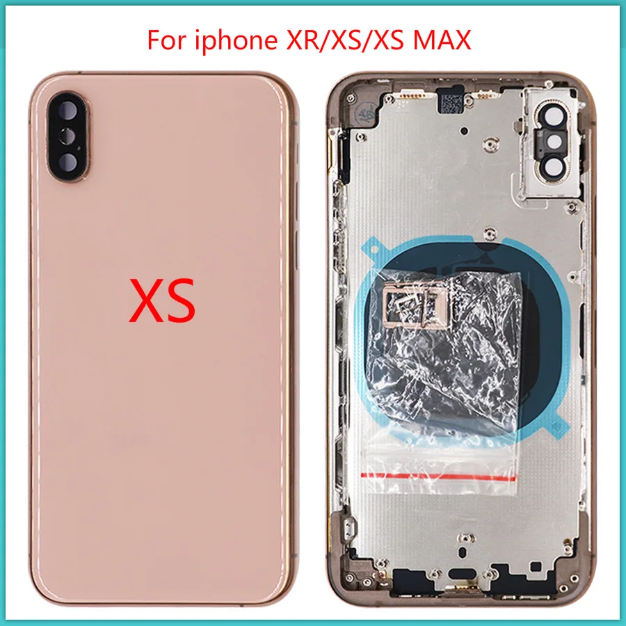 Абсолютно новый для iPhone XR XS Max чехол задней части телефона батарея задняя панель