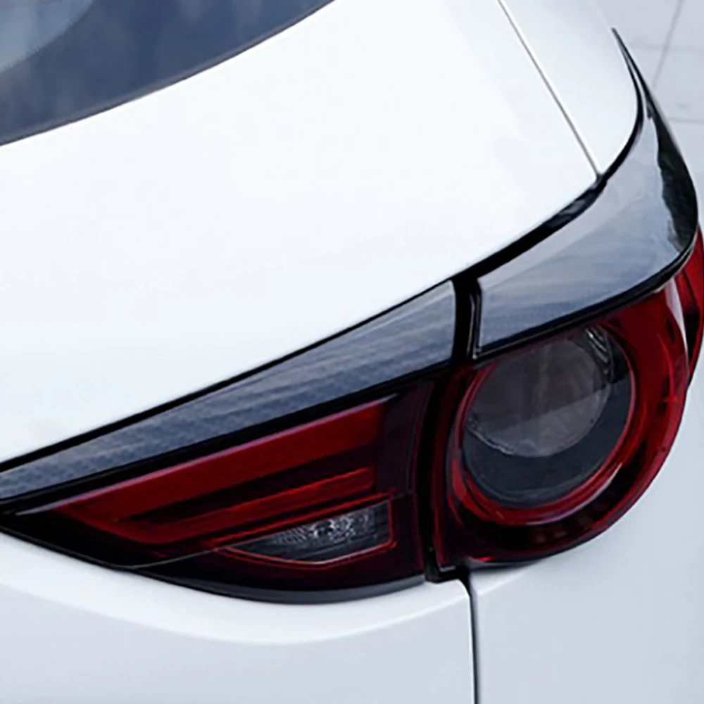 

Задняя фонарь из углеродного волокна, Обложка передней лампы, отделочная полоса, задний фонарь, молдинг, украшение, рамка, ВЕКО для Mazda CX5 светильник 2017-2021 CX8