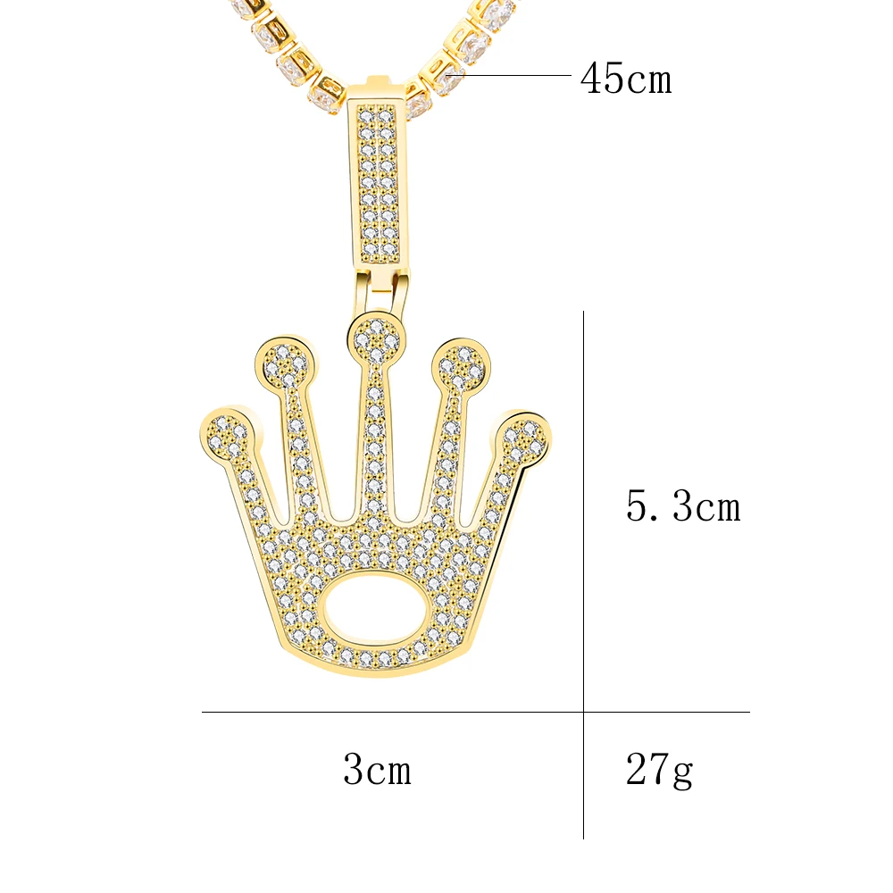 Цепочка с подвеской в стиле хип хоп для мужчин и женщин|Ожерелья подвеской| |