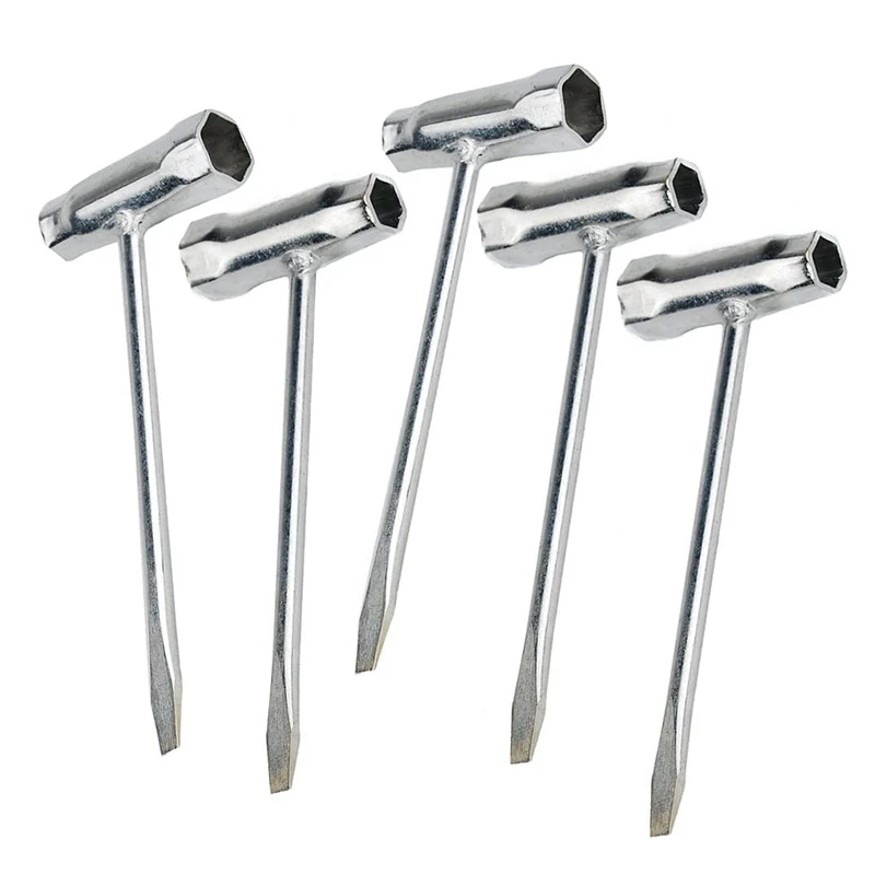 

5 шт. бензопила Scrench Замена Комбинации отверткой и гаечным ключом 13 -19 мм ключ для цепной пилы Scrench T ключ, дюймовый стандарт