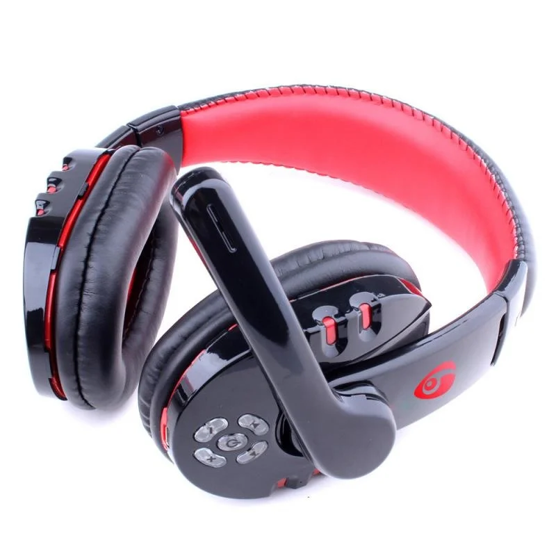 

Wireless Bluetooth Gaming Headphones With Microphone Adjustable Over Ear Headsets Earphones Low Bass Stereo For PC Laptop