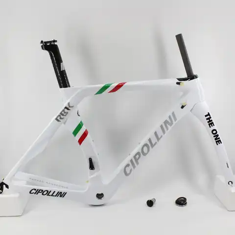 Новый Белый велосипед 700C T1100 3K, велосипед из углеродного волокна, велосипедная Рама, самая легкая вилка + подседельный штырь + зажим + гарниту...