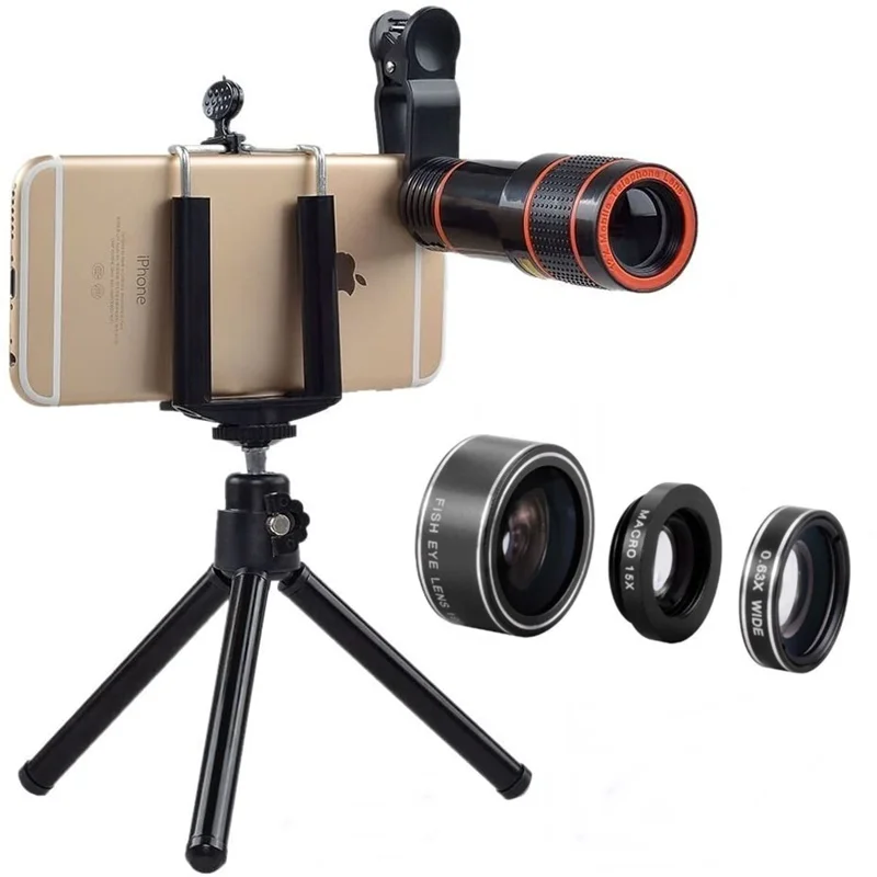 

Tongdaytech Universal 12X Zoom Telephoto Lens Telescope Mobile Phone Camera Lens With Clips For Iphone Samsung SmartPhone