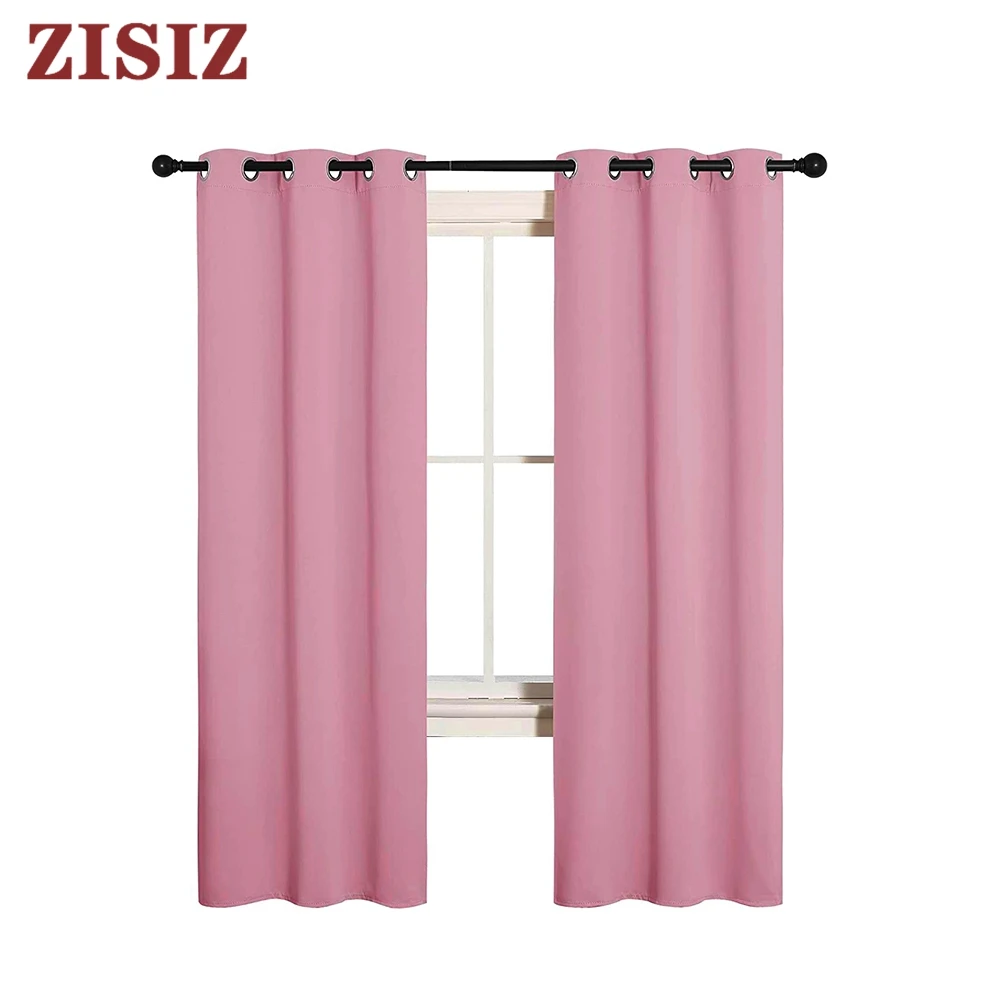 

Modern Blackout Curtains for the Bedroom Solid Color Curtains for Living Room Ready Made Finished Drapes Blinds Fabric