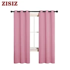 Затемняющие шторы, Современные однотонные занавески для спальни, для гостиной, готовые, занавески, жалюзи, ткань