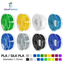 Ideaformer 1.75mm PLA Silk-PLA Filament 1KG Transparent Spool Multi-Coloured Consumable 3D Plastic Printing Materials Filamento.