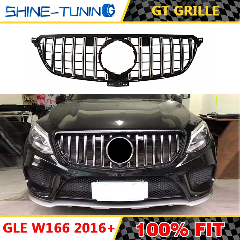 Передняя решетка для GLE class W166 W292 GT R AMG купе 63 63S GLE300 GLE320 G350 без эмблемы 2016 +|Гоночные