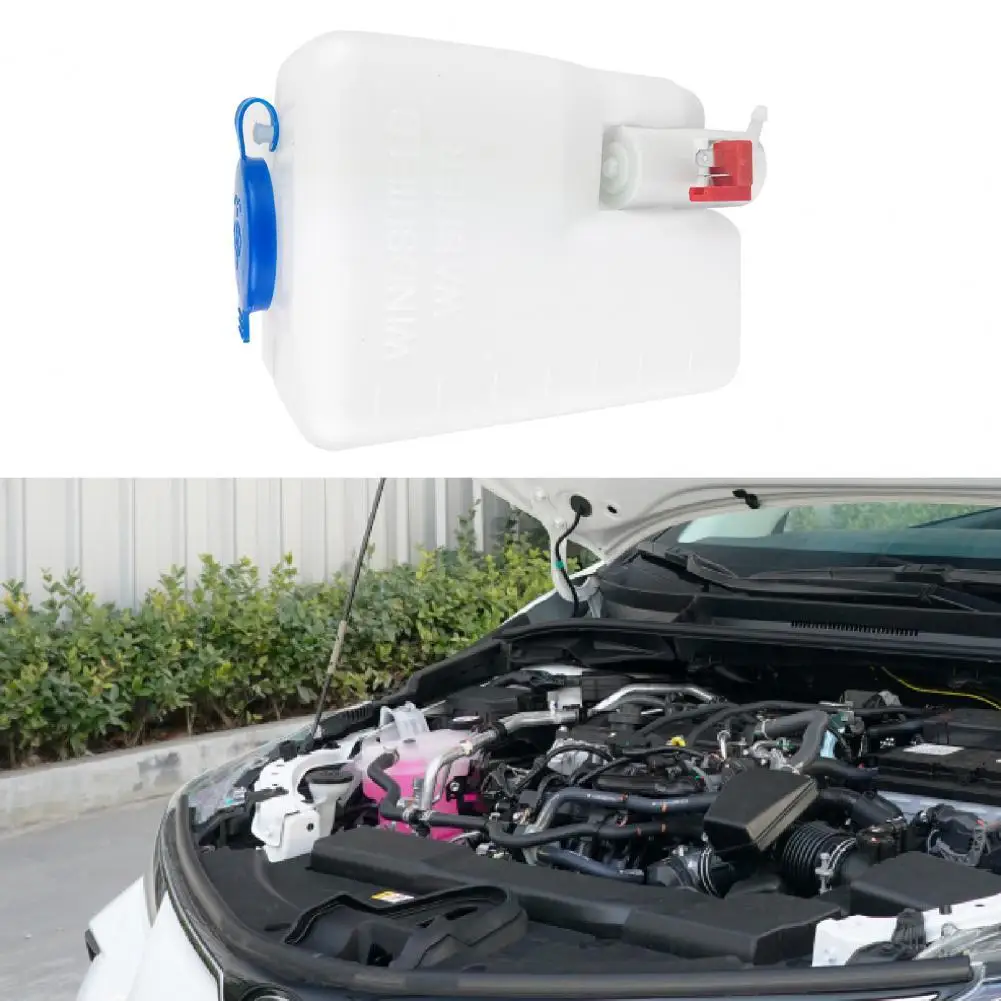 

Universal Washer Bottle 1.8L Scratch Resistant Eco-friendly Anti-slip Plastic Car Windshield Washer Tank for 12V SUV