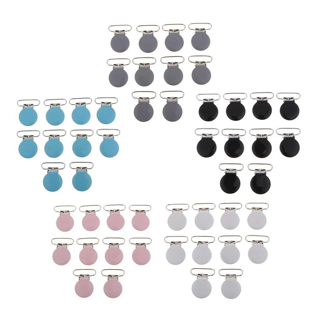 10 шт./компл. металлический держатель для соски на подтяжках|Пуговицы| |