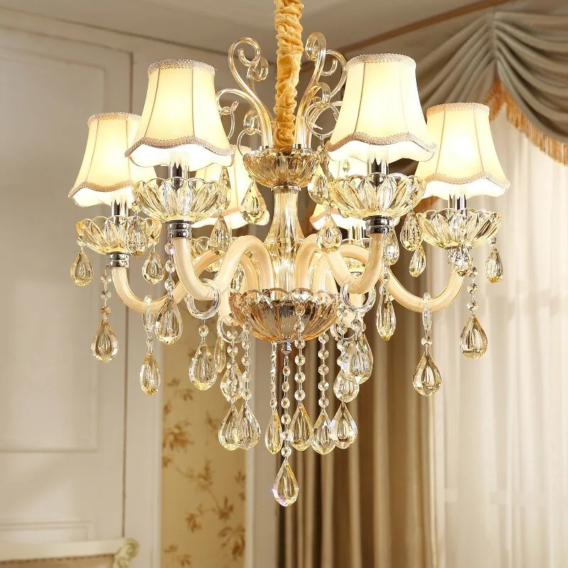 Роскошная хрустальная люстра светильник современные светильники для гостиной