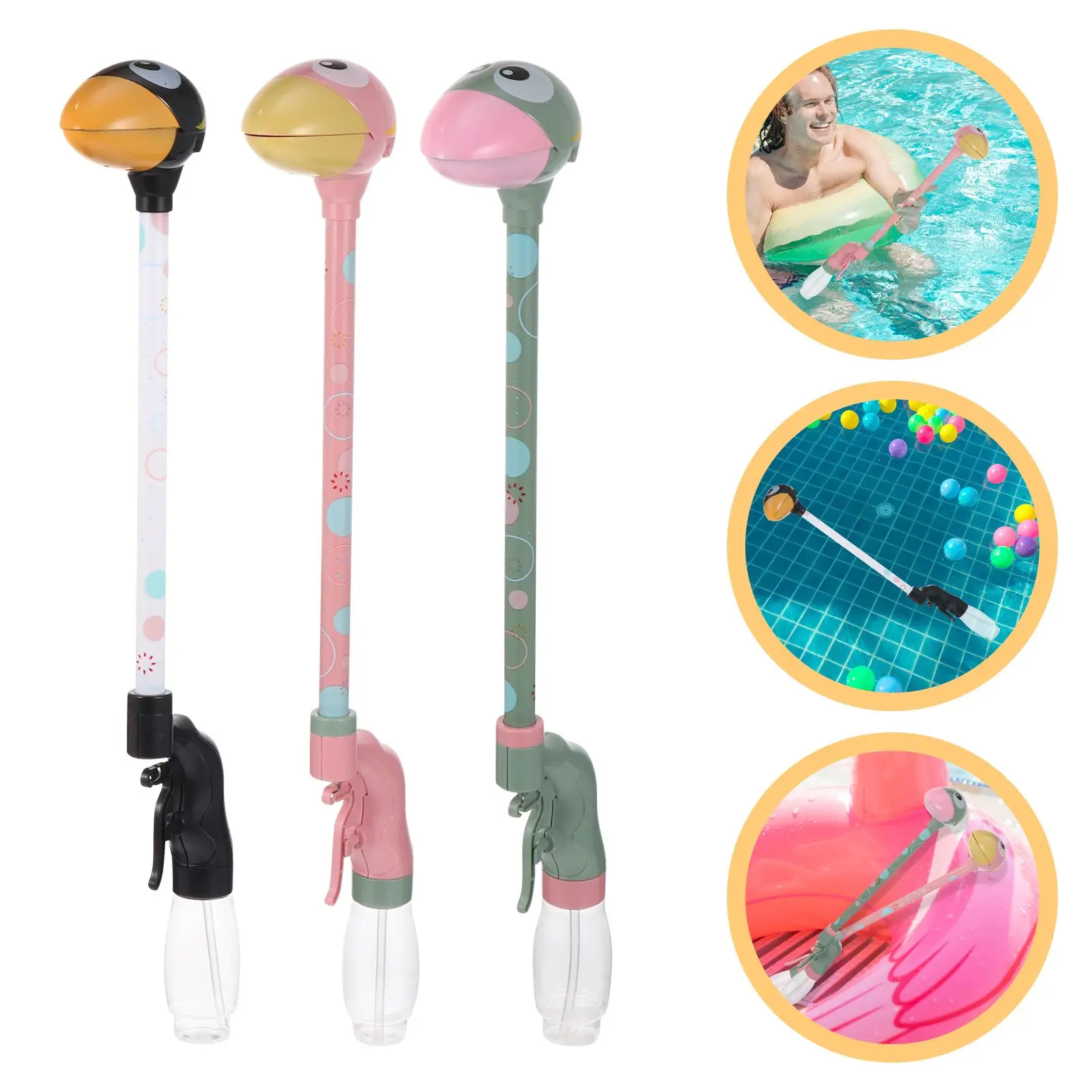 

3pcs Durable Interestiing Kids Water Toy Water Shooter Toys for Outdoor Kids Children