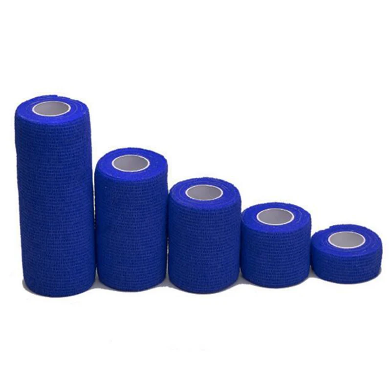 Color as shown 1Pcs Protective Self-adhesive Elastic Bandage Color Non-woven Self-adhesive Bandage Tattoo Bandage Medical Tape For Camping Sports - Цвет: Color as shown