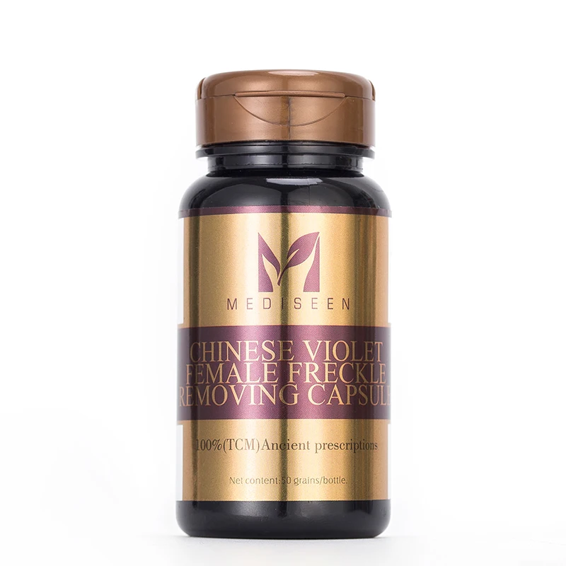 

Mediseen Chinese violet Female freckle removing capsule, Suitable for insomnia, restlessness and anxiety, Freckle removing 50pcs