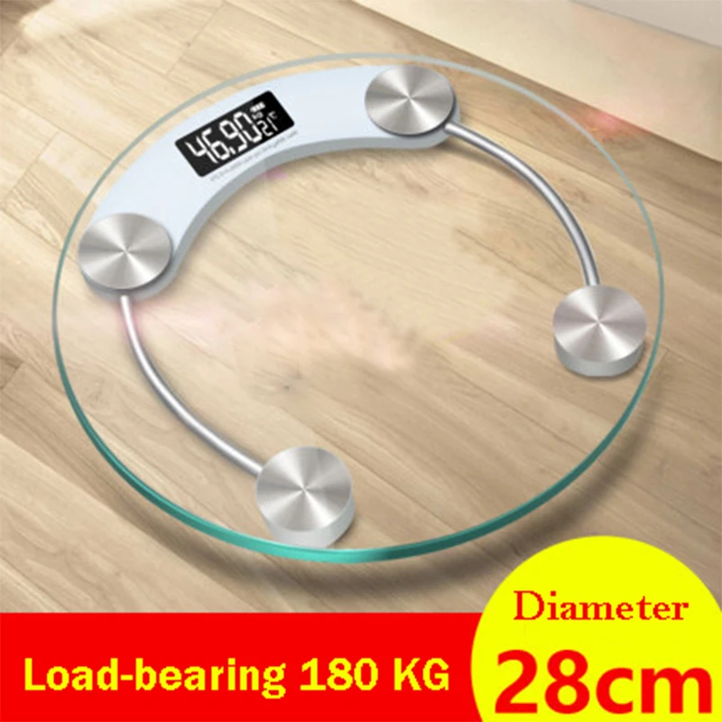 Электронные весы светодиодный цифровой прибор для измерения массы тела диаметр