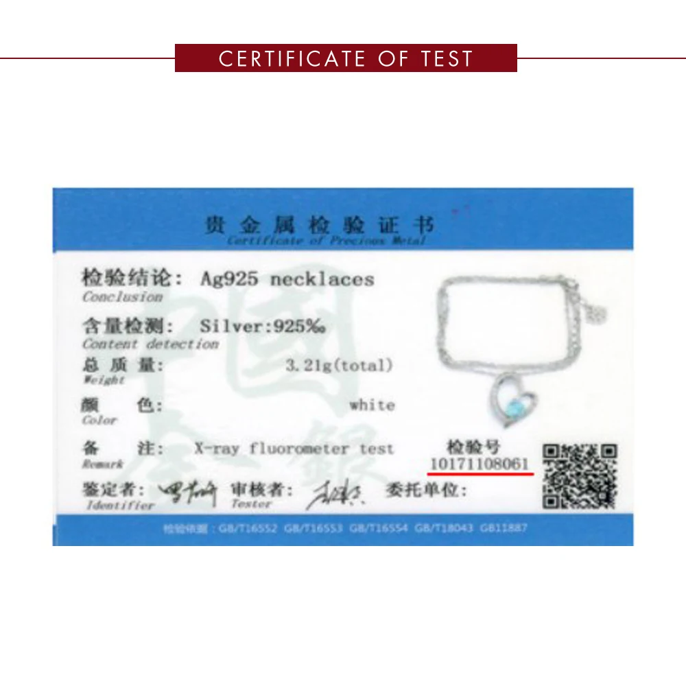 

SILVERHOO 925 Sterling Silver Pendant Necklaces For Women Cubic Zirconia Romantic Heart Shaped Lettering Necklace Fine Jewelry