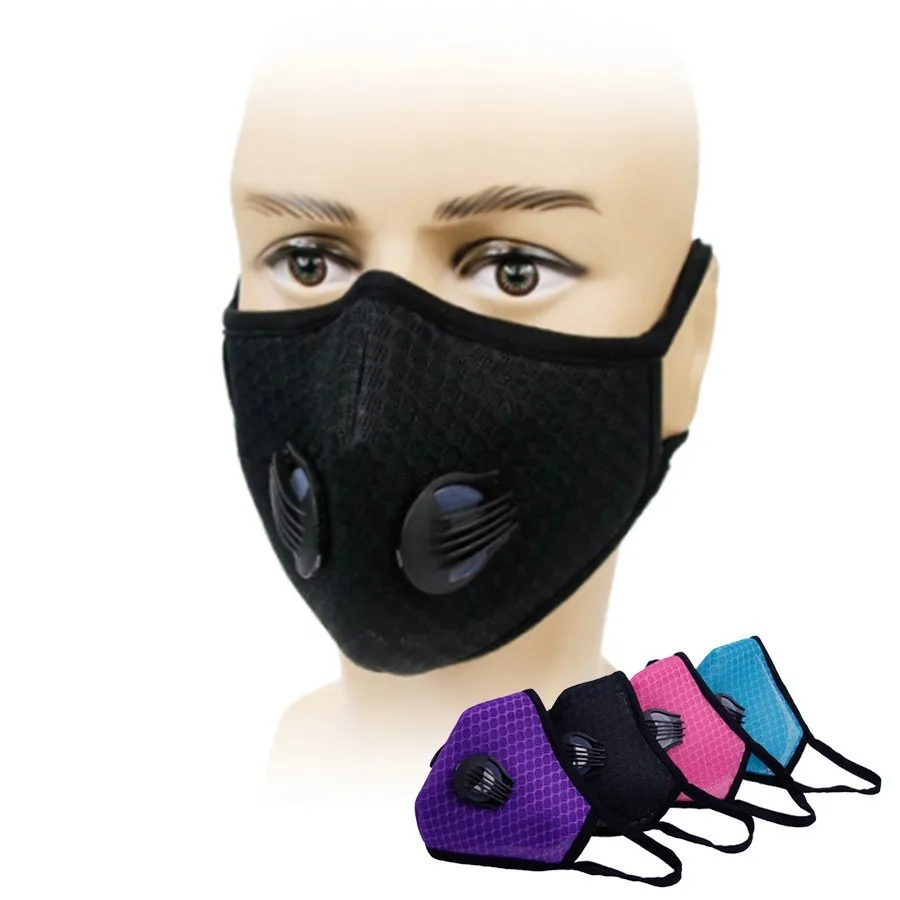 Новая маска для лица с двойным клапаном рта защитой от загрязнения