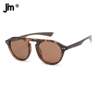 jm 2022 lightweight round polarized men women sunglasses vintage uv400