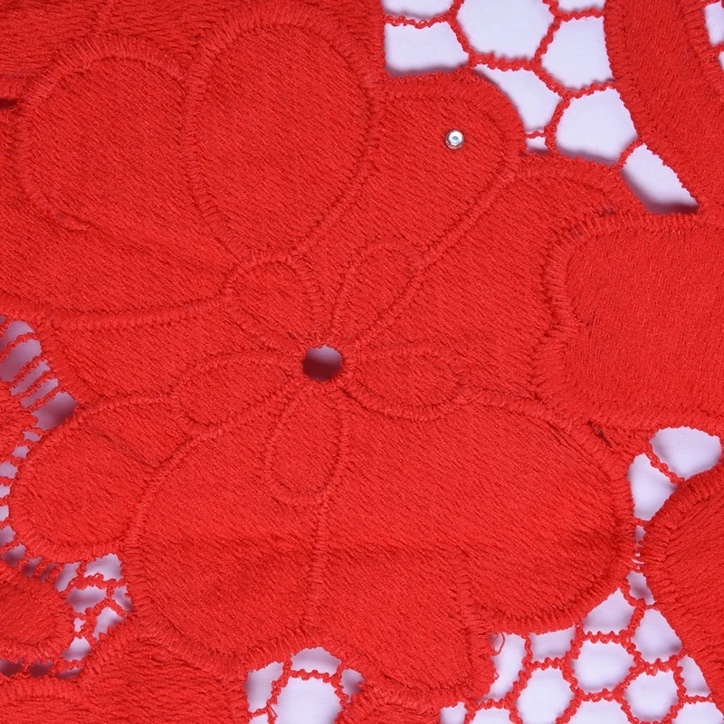 Африканский гипюр Kalume шнур Ткань 5 ярдов белый нигерийский французский тюль