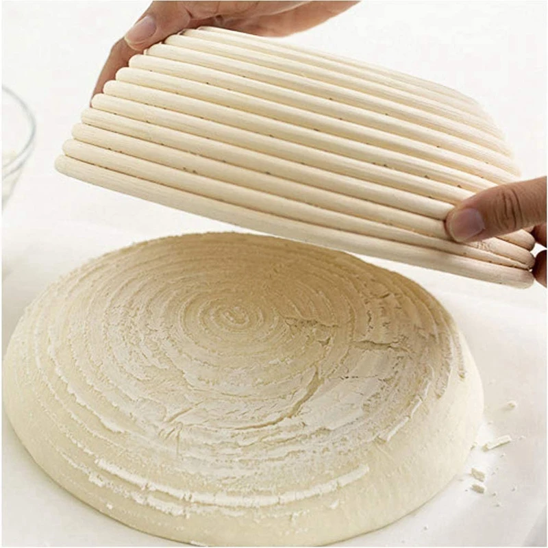

10 Inch Bread Banneton Proofing Basket Set, for Professional & Home Bakers(Round)