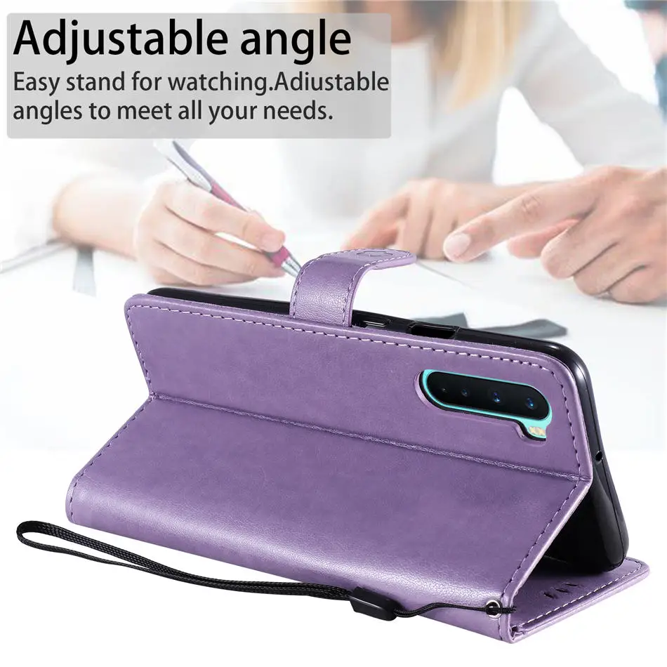 

Embossed Cartoon Flip Leather Case For Oneplus Nord Card Slot Wallet Full Protection Cover for One Plus Nord Stand Etui Cases