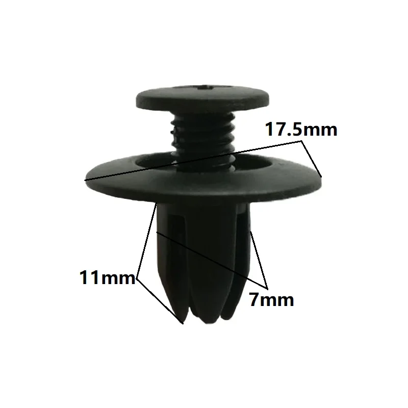 

8 видов 7 мм установочные зажимы для автомобильного брызговика крыла бампера дверной панели нажимная шпилька крепежная заклепка расширения