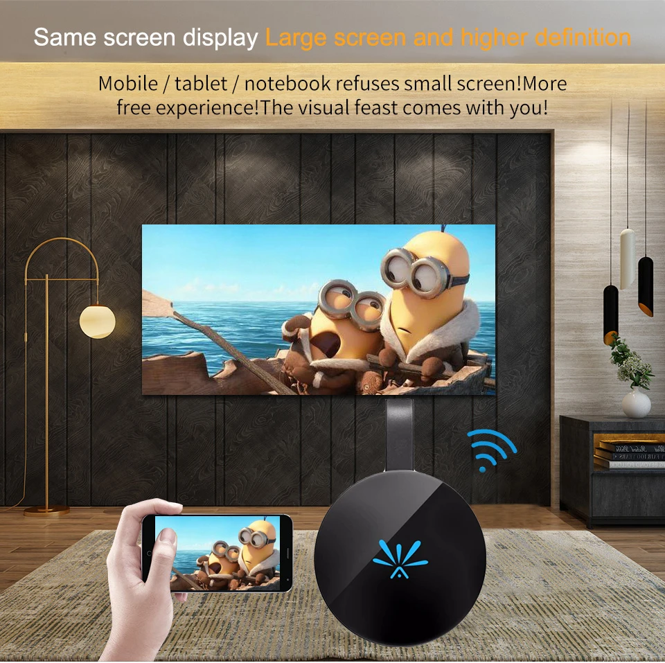 KuWFi tv Stick 5 ГГц беспроводной HD цифровой HDMI ключ высокоскоростной WiFi Дисплей ТВ ключ поддержка Miracast Airplay для Apple Android
