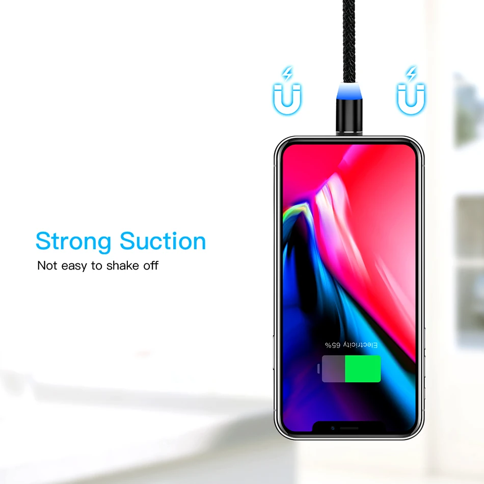 HDSAIL1m 2 м микро USB линия магнитное зарядное устройство для iphone samsung просо 2.4A Быстрая