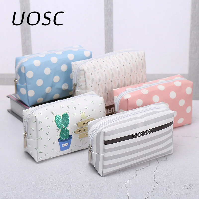 Дорожная косметичка UOSC из искусственной кожи для женщин маленький органайзер