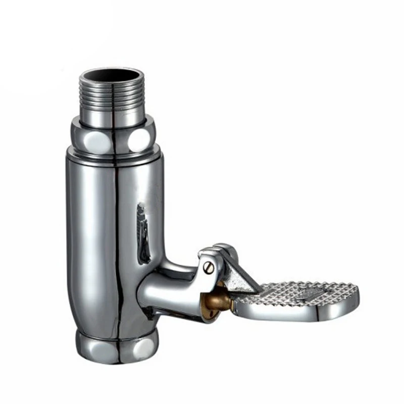 Писсуар для ванной и туалета смывной клапан педаль промывки ножной подающий тип