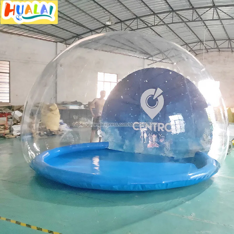 Гигантское Рождественское украшение 2019 надувной снежный шар надувная