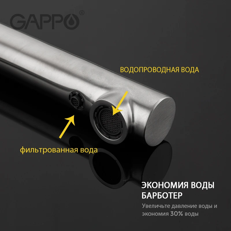 GAPPO смеситель для кухни с фильтром G4399-4 | Обустройство дома