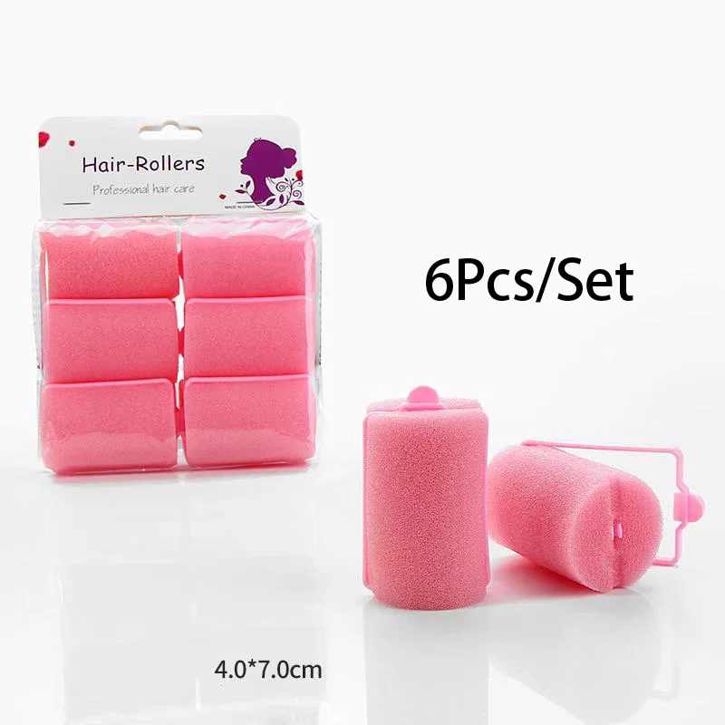 

6 шт., волшебная губка для завивки волос