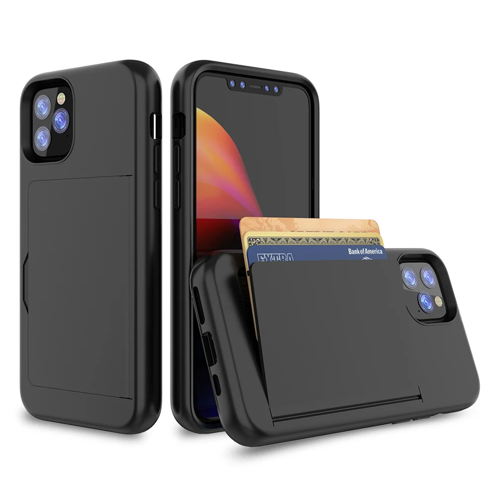 Для iPhone 11 Pro Max 6 5 дюймов pro 8 1 чехол двухслойный TPU PC Гибридный с отделениями для