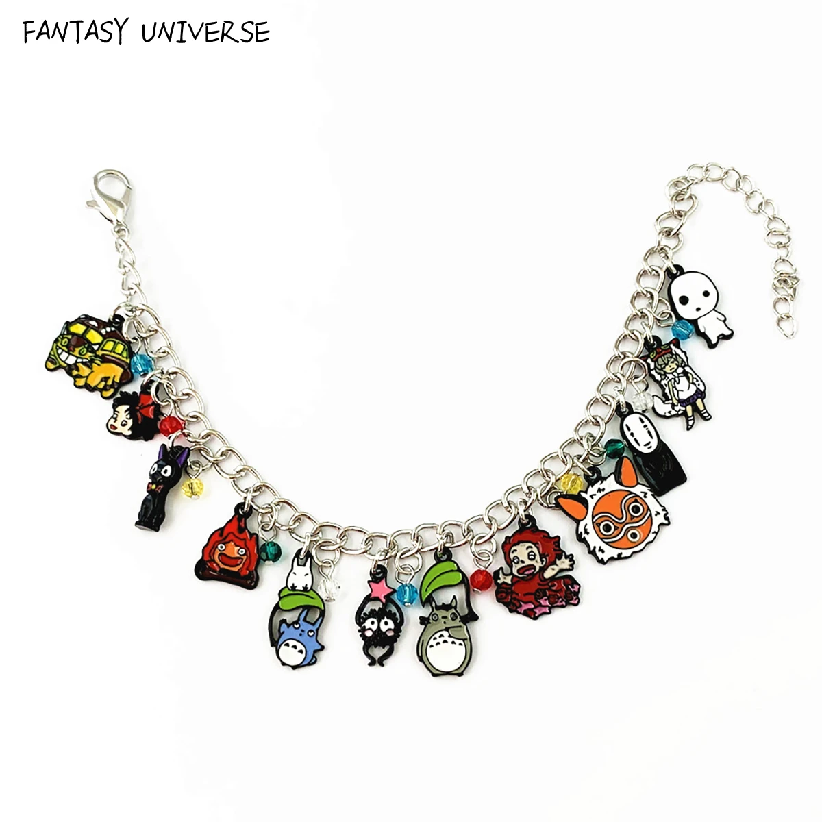 

Фэнтезийная Вселенная My Neighbor Totoro Soot Sprite No Face Man служба доставки кикикиса Шарм браслет ювелирные изделия подарок для девочек