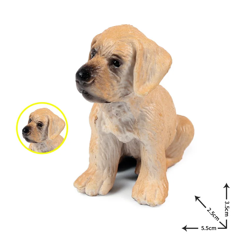 Small Size Golden Retriever Animal Figure Collectible Toys Dog Action Figures Kids Plastic Cement | Игрушки и хобби