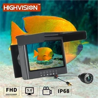 30m 2 megapixel fish finder underwater fishing camera 5 0 inch monitor led night vision 180 degrees camera live broadcast
