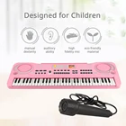 61 клавиша электронный орган USB Цифровая Клавиатура Пианино музыкальный инструмент детская игрушка с микрофоном