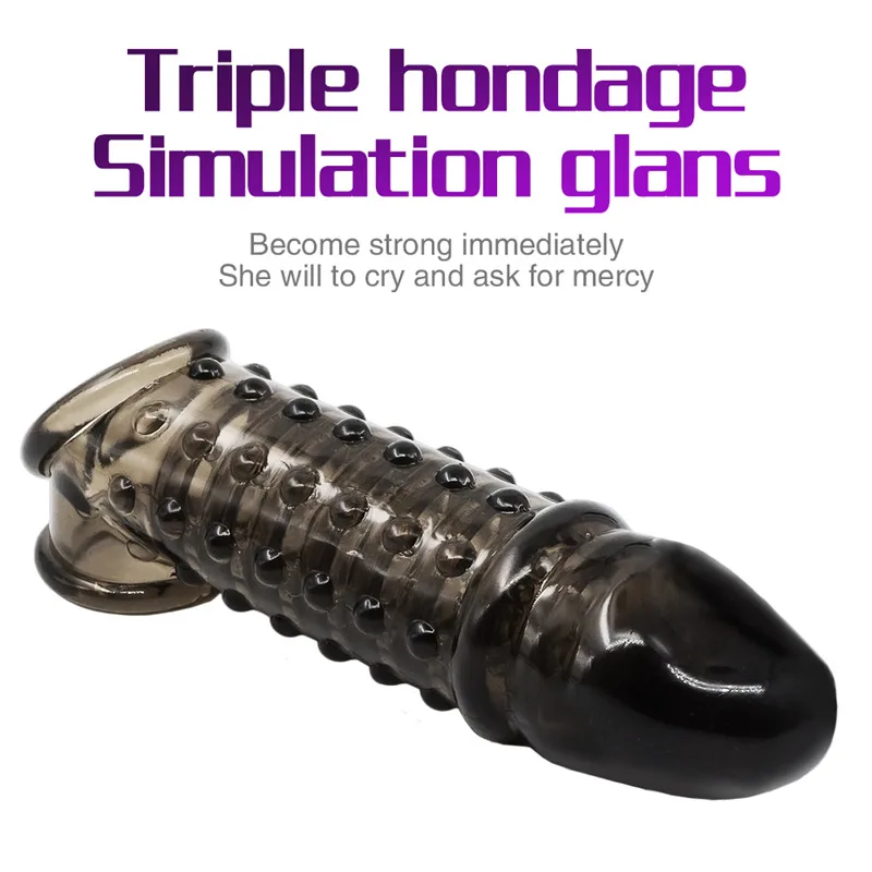 Многоразовые презервативы для удлинения пениса эластичные головки удлинитель