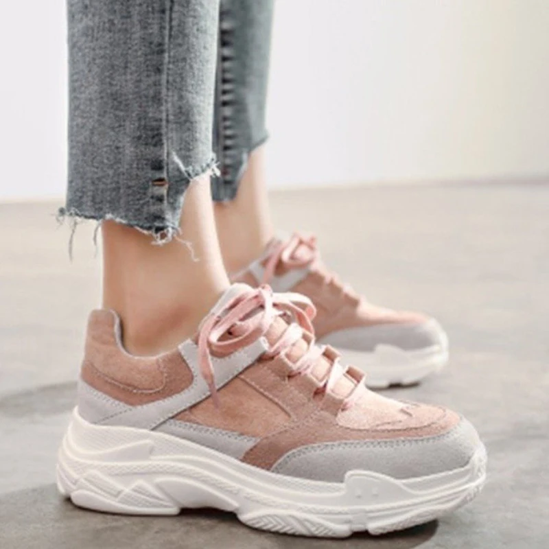 Женская Повседневная обувь модная дышащая прогулочная из сетчатого материала