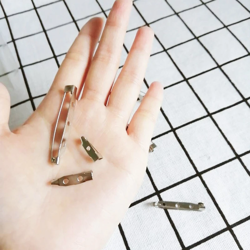 100 шт. железная Защитная брошь в форме тона булавки для застежки на спине 20/25 мм