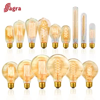 retro edison bulb e27 220v 40w light bulb st64 g80 g95 t10 t45 t185 t225 a60 filament incandescent ampoule vintage edison lamp