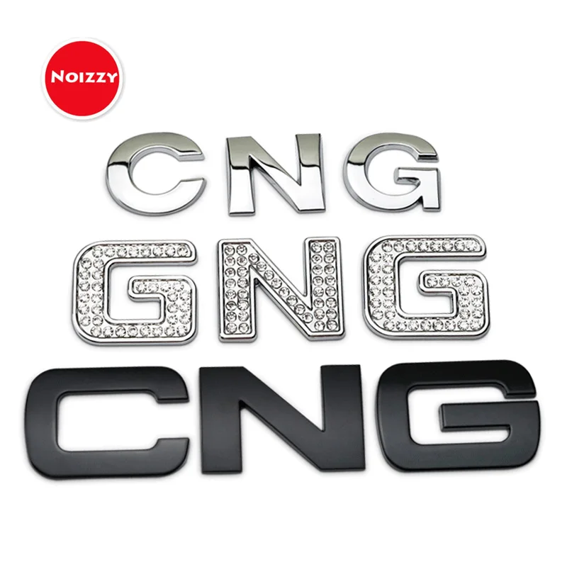 Noizzy CNG ГАЗ Логотип автомобиля 3D металлическая эмблема письма хромированный