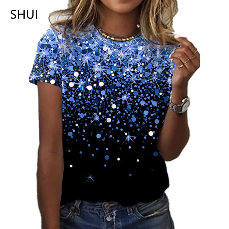 

2021 Women's Christmas Kawaii Top Women's Clothing Aesthetic Clothing T Shirts Femme Free Shipping Products топы д