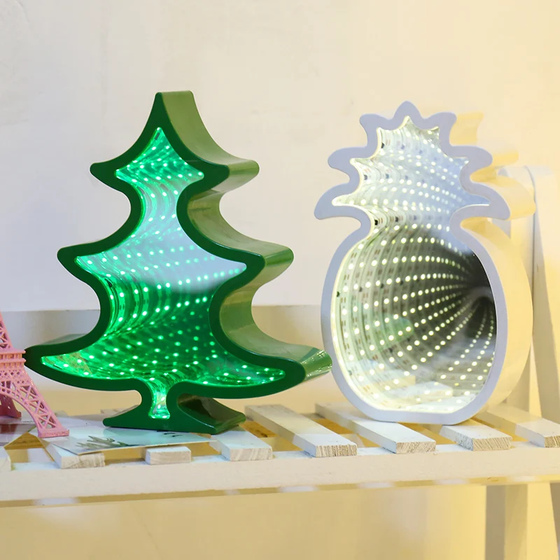 Светодиодный ночник 3D Звездный колокол настольная лампа зеркальный светильник