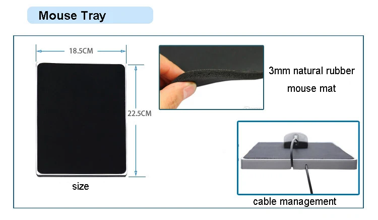 Регулируемая Многофункциональная подставка для клавиатуры с креплением на стул