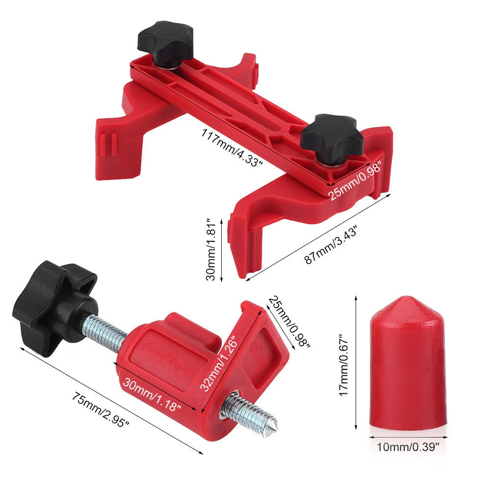

Sprocket Gear Kit Universal 5 Dual Cam Clamp Camshaft Engine Timing Locking Tool
