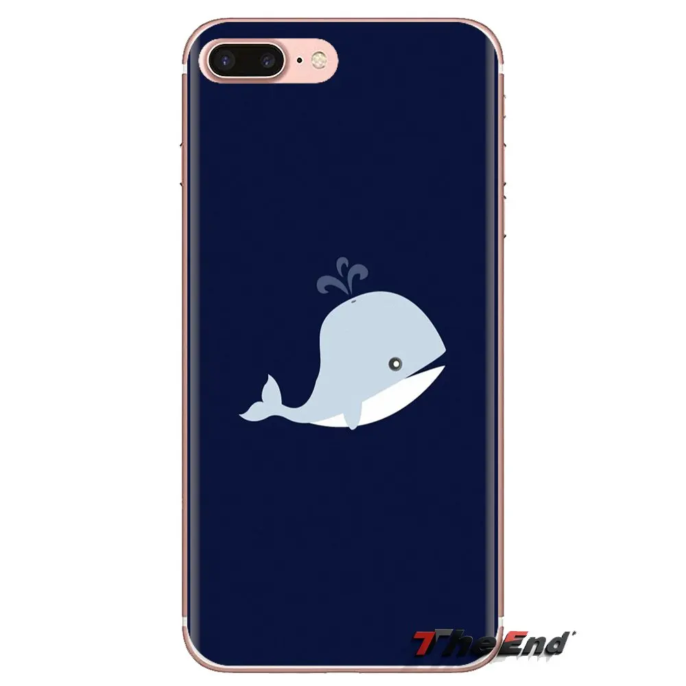 Чехол из термополиуретана с милыми животными голубых китов коллаж для huawei G7 G8 P7 P8