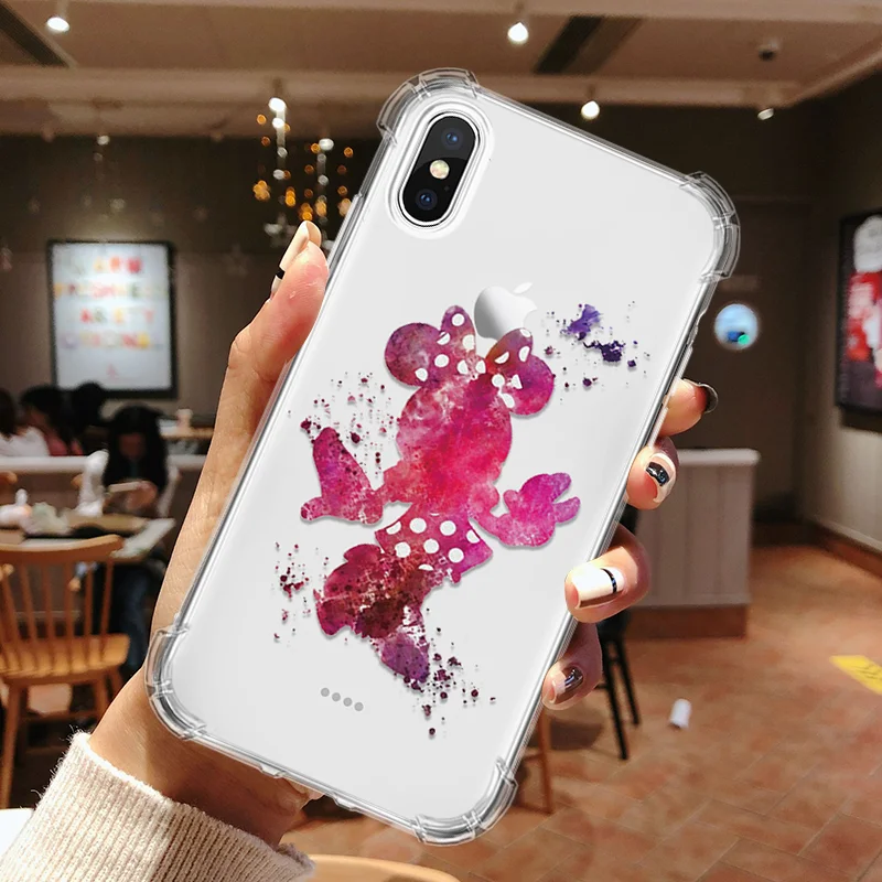 Противоударная подушка безопасности для чехол для телефона для iPhone 6 S 6 S Plus 7 8 Plus X XS XR 11 Pro Max 5 5S SE мягкий, симпатичный, из ТПУ чехол для Coque iPhone X чехол - Цвет: caimini