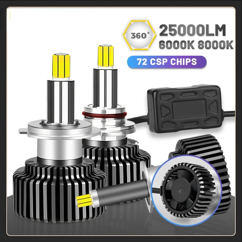 

Автомобисветильник светодиодные фары H7, лампы H4 светильник пы 360 9005 9006 9012 H8 Super Mini H11 H1 HB4 HB3 для автомобиля, универсальные турбо фары
