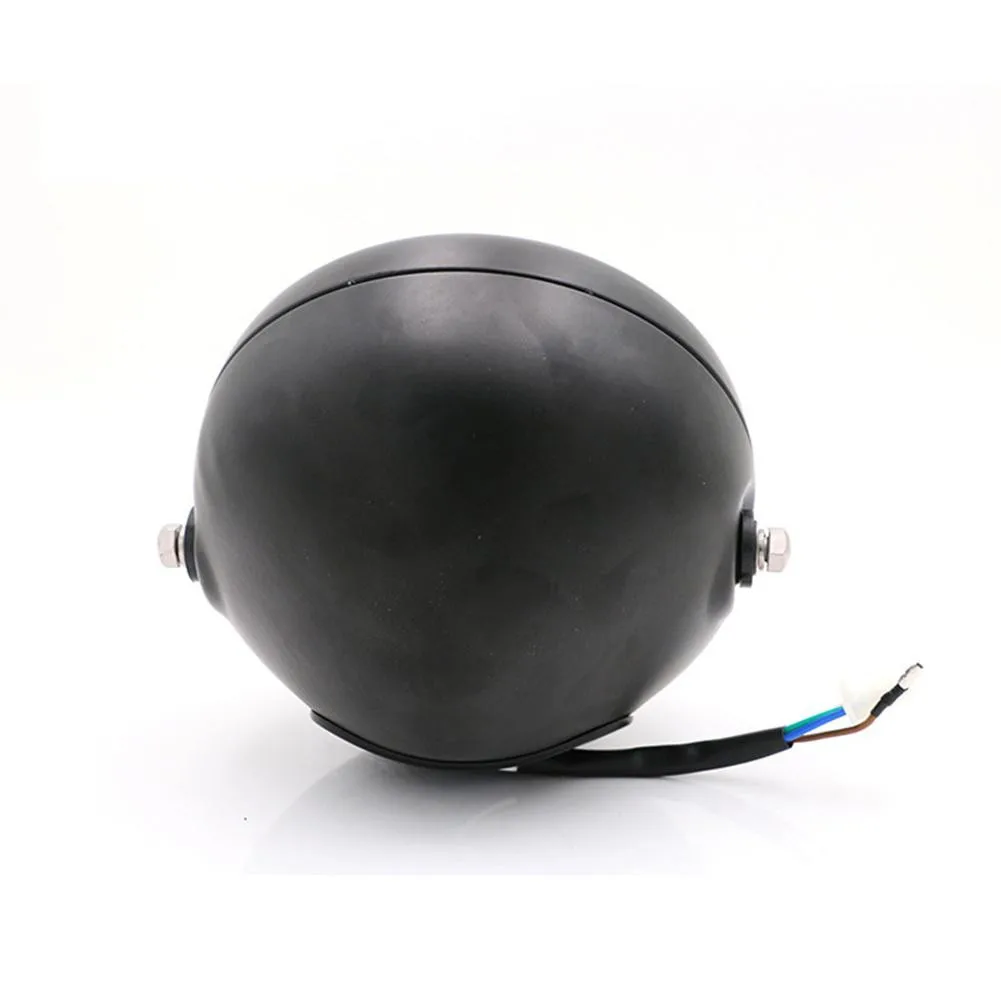 Галогенные фары 35 Вт для мотоцикла черная металлическая ретро-лампа переднего